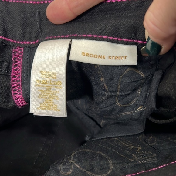 Kate Spade | Broome Street Black Waxed Denim Size 27 - Picture 2 of 10